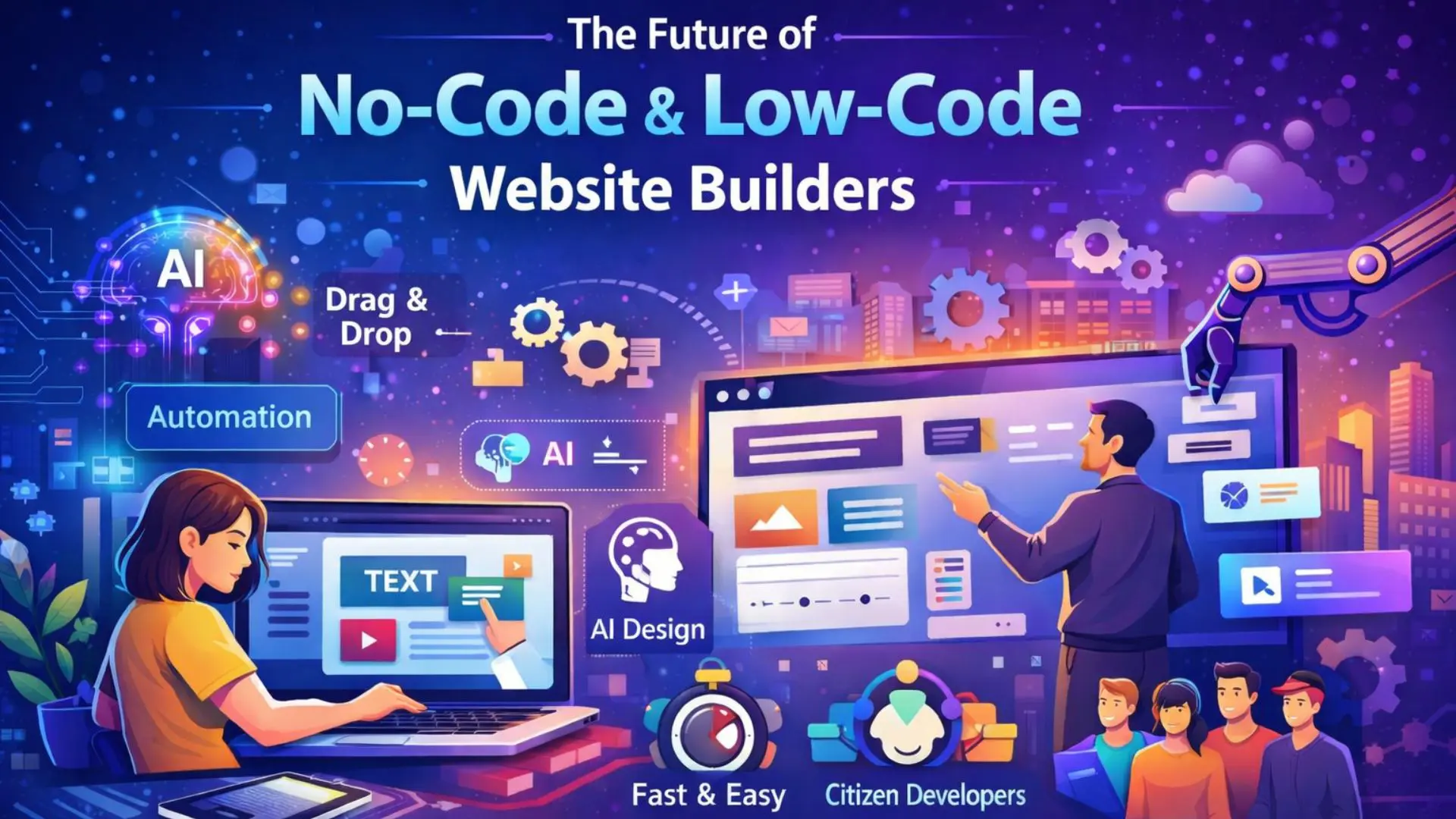 The Future of No-Code and Low-Code Website Builders
